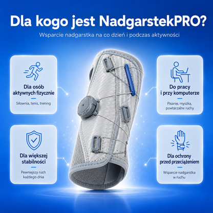 NadgarstekPRO™ — Stabilizator Nadgarstka z Regulacją Smart Knob